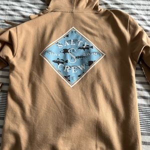 Salty Crew beige hoodie. Size medium